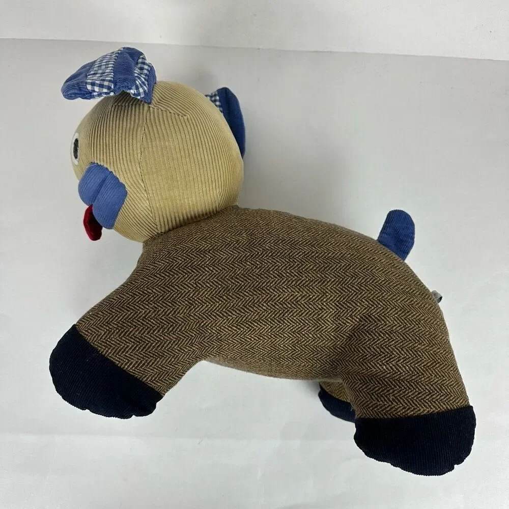 Pottery Barn Kids Tweed Corduroy Plush Puppy Dog 14